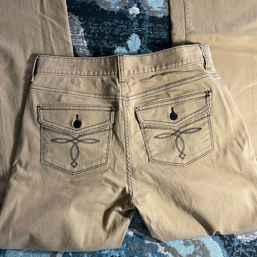 Lauren Ralph Lauren women's classic bootcut khaki pants - Picture 4 of 5